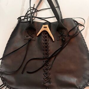 Mila Bags Leather Goods Black Leather Bag (Buenos Aires )